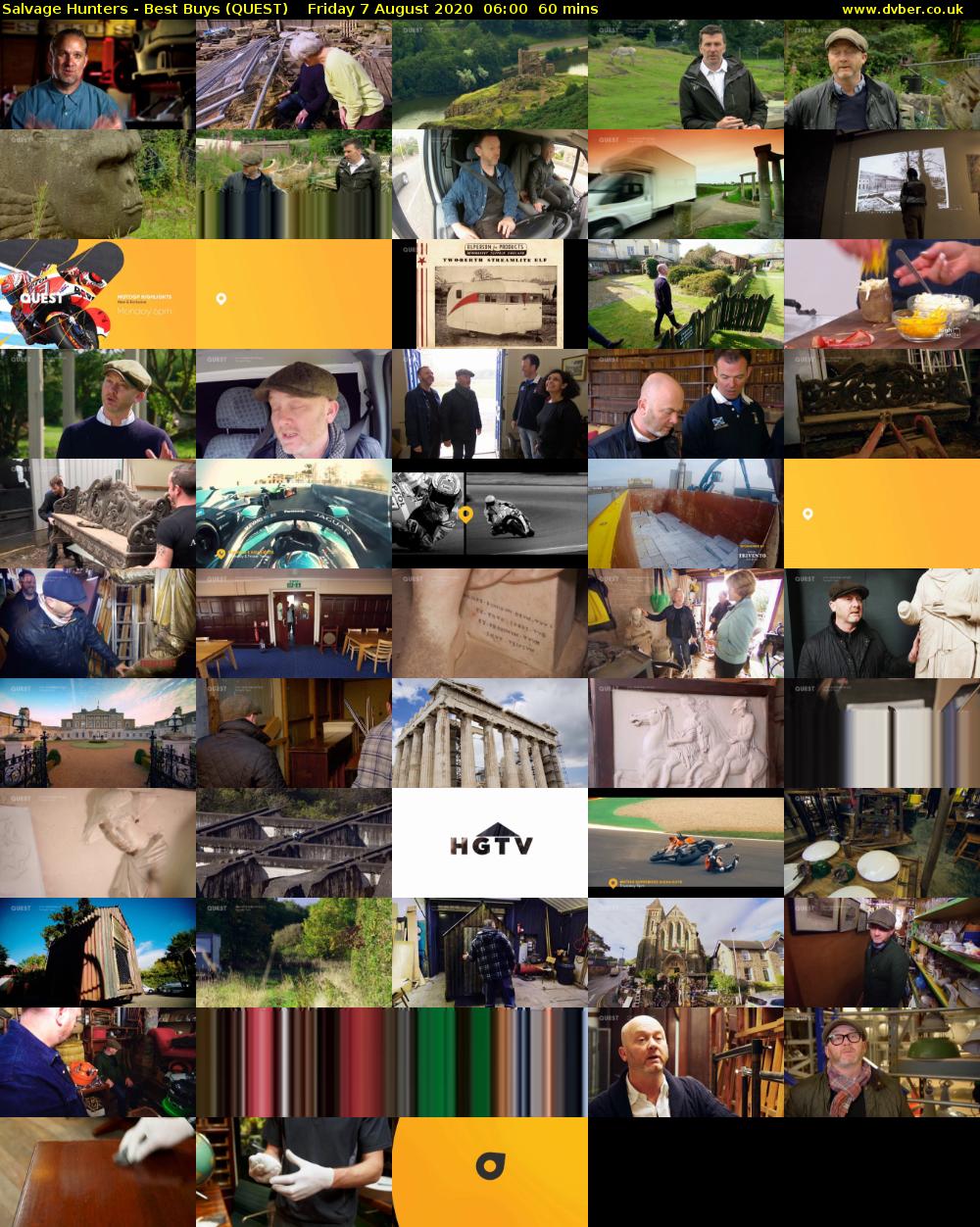 Salvage Hunters - Best Buys (QUEST) Friday 7 August 2020 06:00 - 07:00