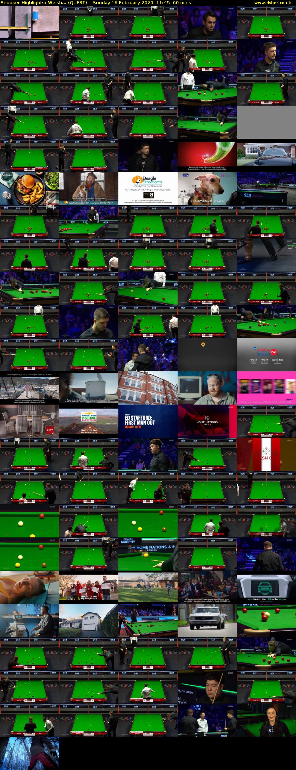 Snooker Highlights: Welsh... (QUEST) Sunday 16 February 2020 11:45 - 12:45