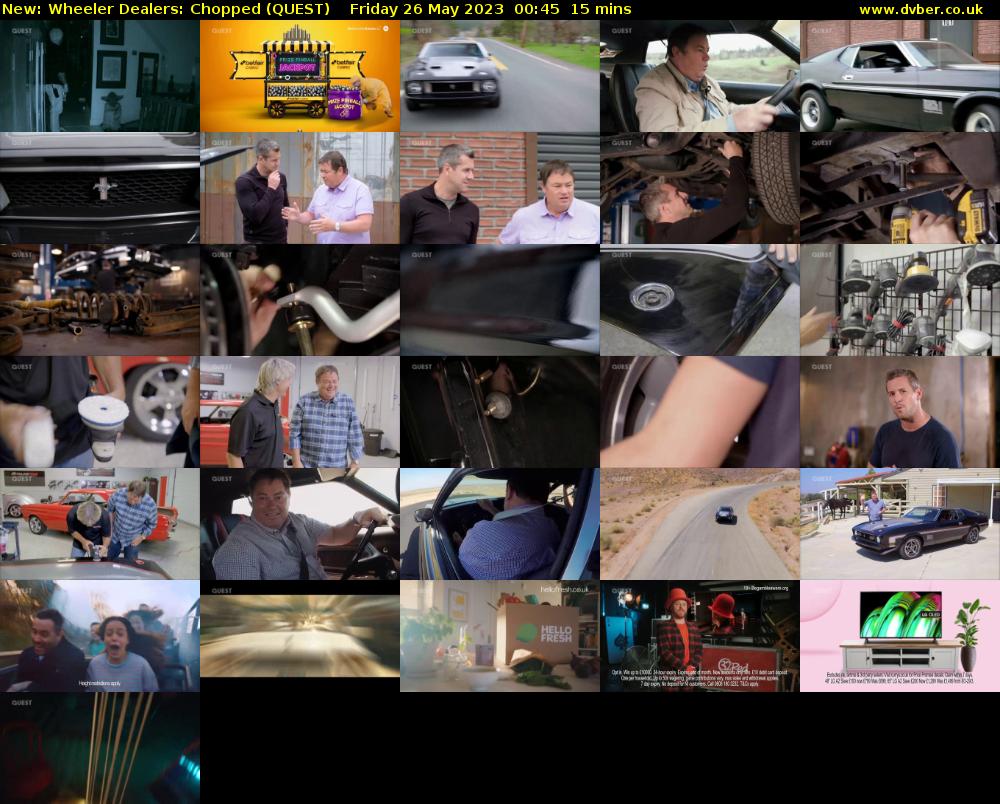 Wheeler Dealers: Chopped (QUEST) Friday 26 May 2023 00:45 - 01:00