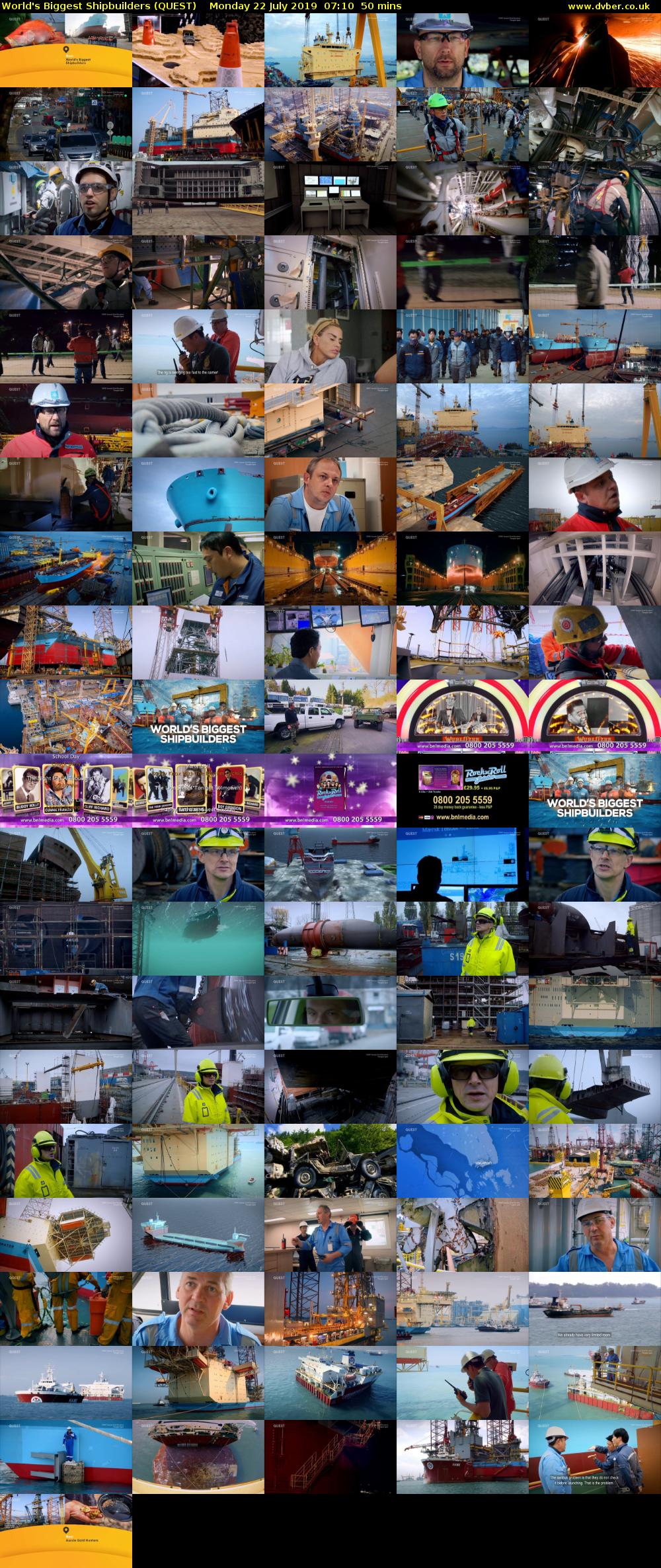 World's Biggest Shipbuilders (QUEST) Monday 22 July 2019 07:10 - 08:00