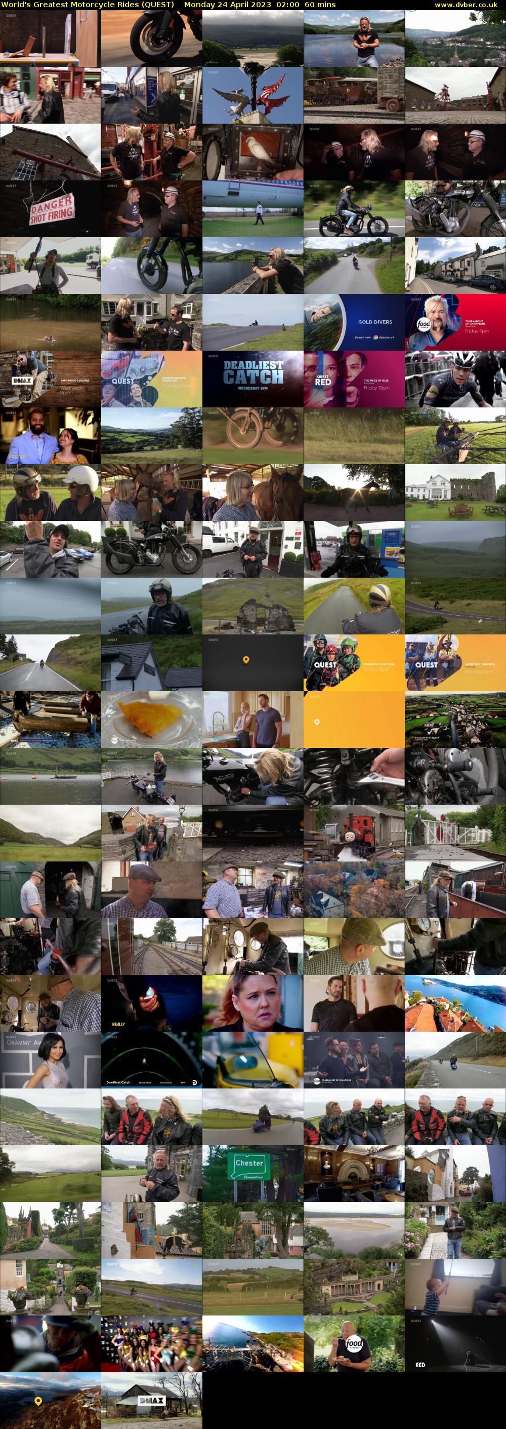 World's Greatest Motorcycle Rides (QUEST) Monday 24 April 2023 02:00 - 03:00