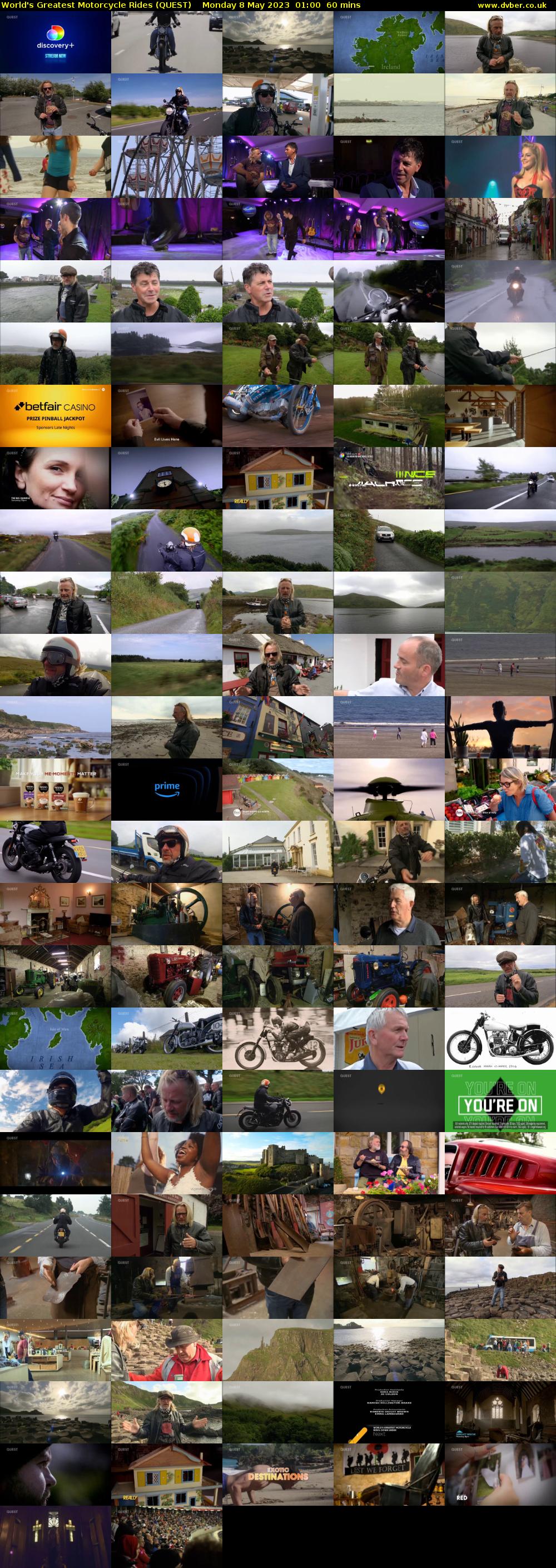World's Greatest Motorcycle Rides (QUEST) Monday 8 May 2023 01:00 - 02:00