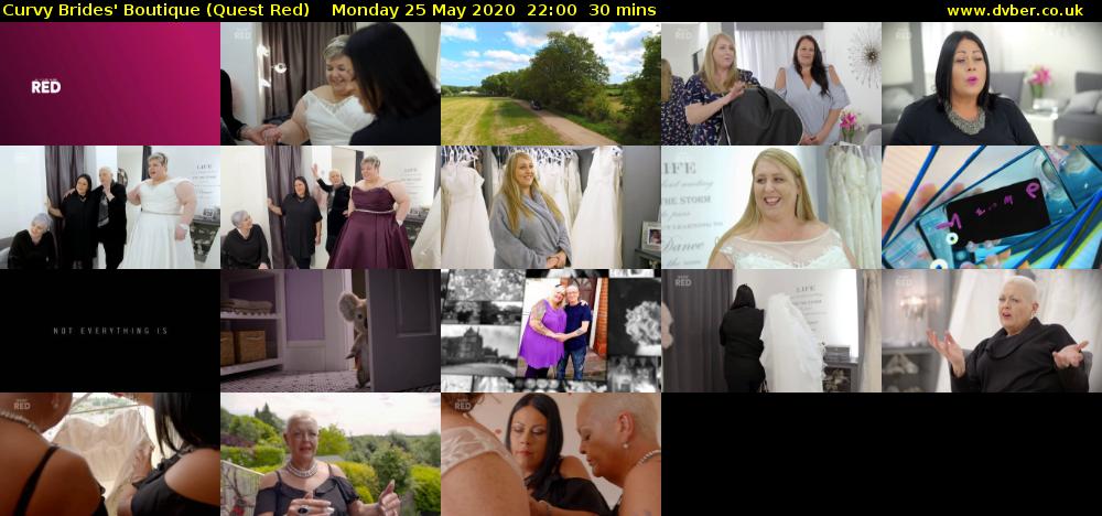 Curvy Brides' Boutique (Quest Red) Monday 25 May 2020 22:00 - 22:30