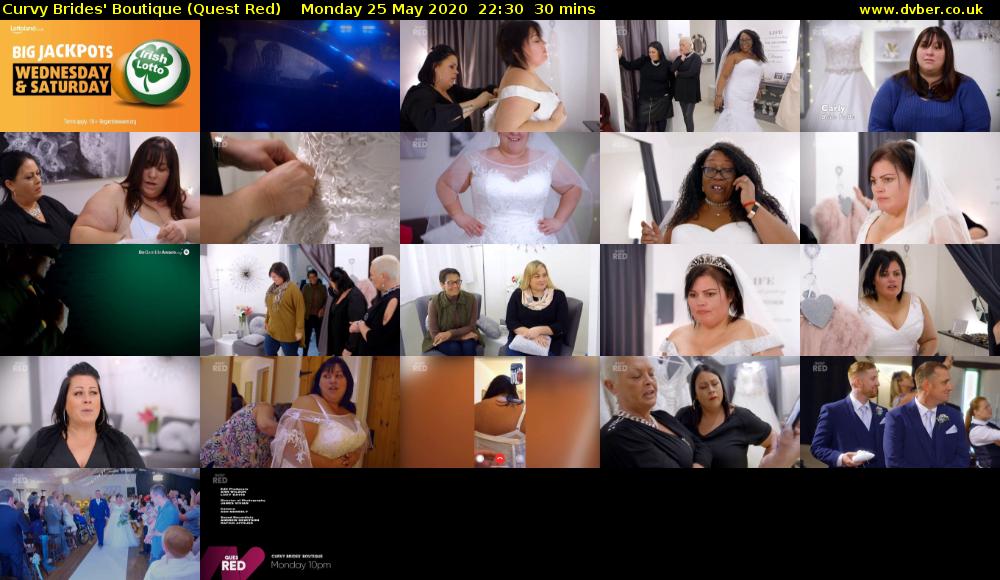 Curvy Brides' Boutique (Quest Red) Monday 25 May 2020 22:30 - 23:00