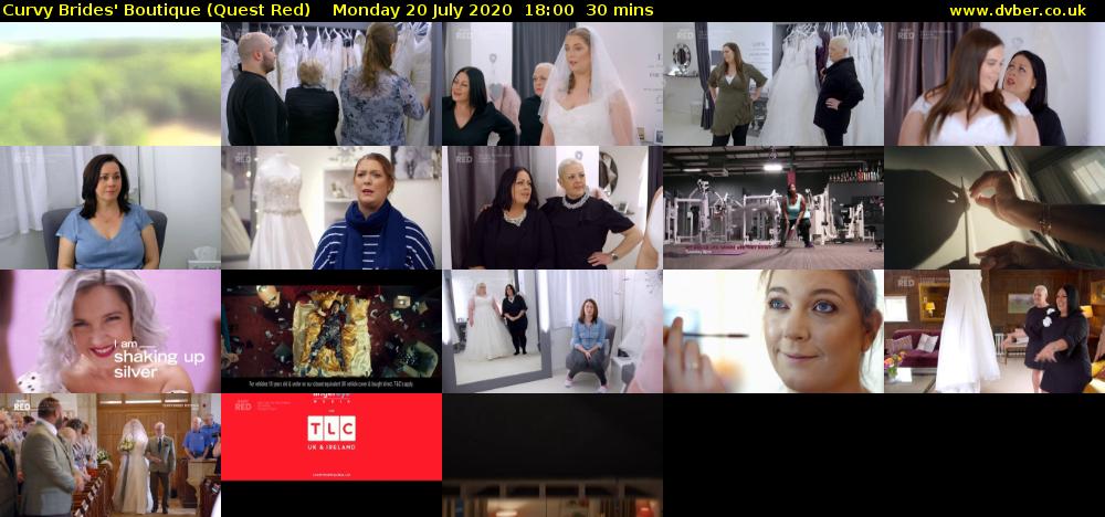 Curvy Brides' Boutique (Quest Red) Monday 20 July 2020 18:00 - 18:30