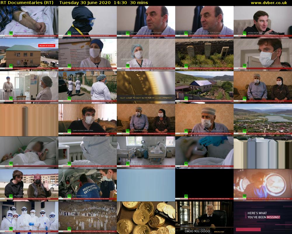 RT Documentaries (RT) Tuesday 30 June 2020 14:30 - 15:00