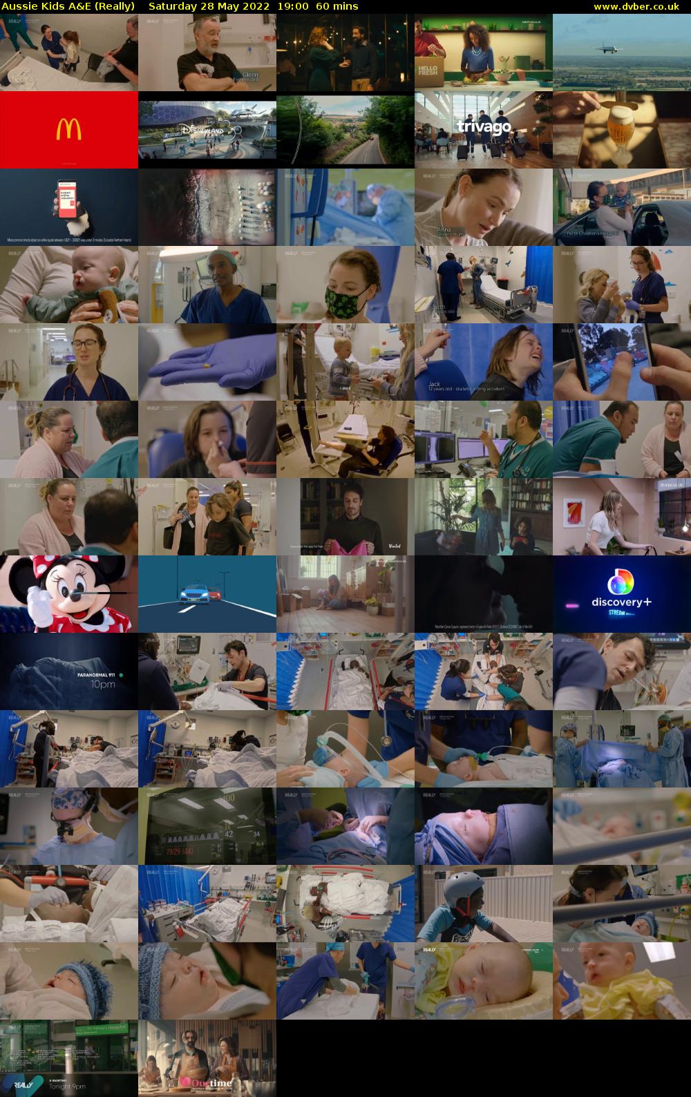 Aussie Kids A&E (Really) Saturday 28 May 2022 19:00 - 20:00