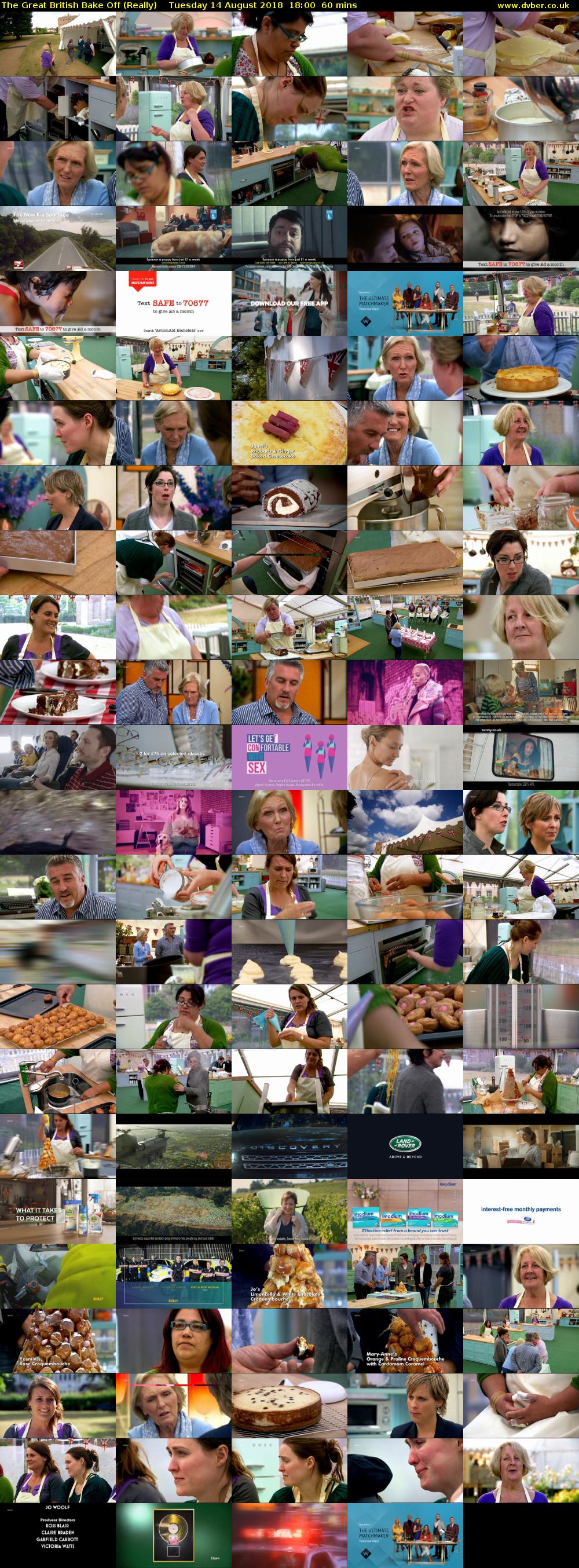 The Great British Bake Off (Really) Tuesday 14 August 2018 18:00 - 19:00