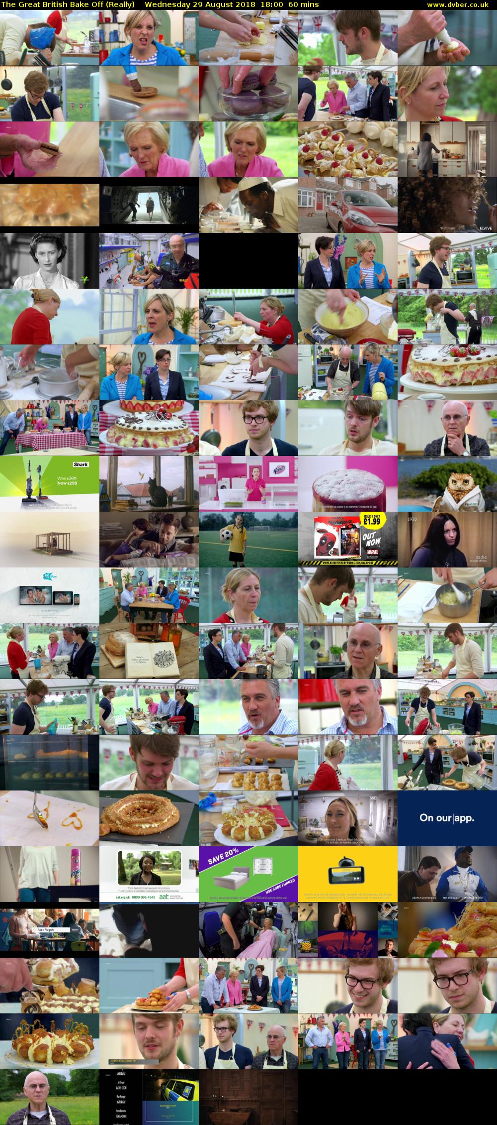 The Great British Bake Off (Really) Wednesday 29 August 2018 18:00 - 19:00