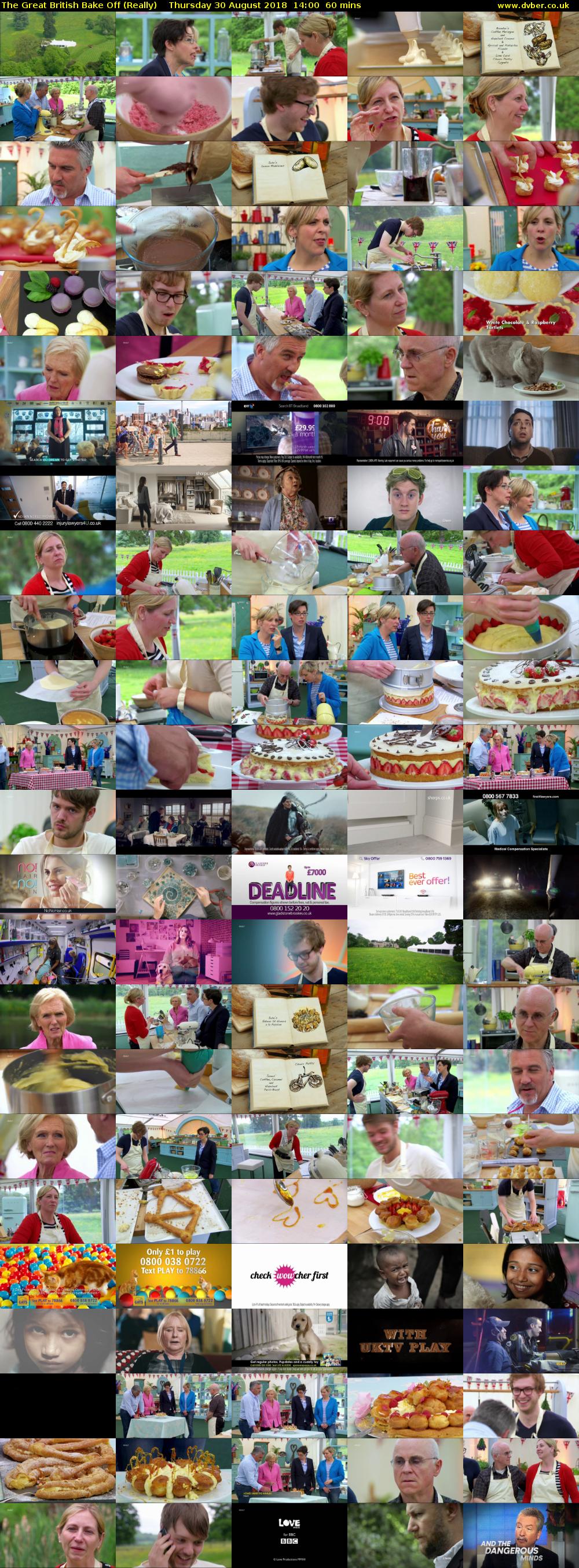The Great British Bake Off (Really) Thursday 30 August 2018 14:00 - 15:00