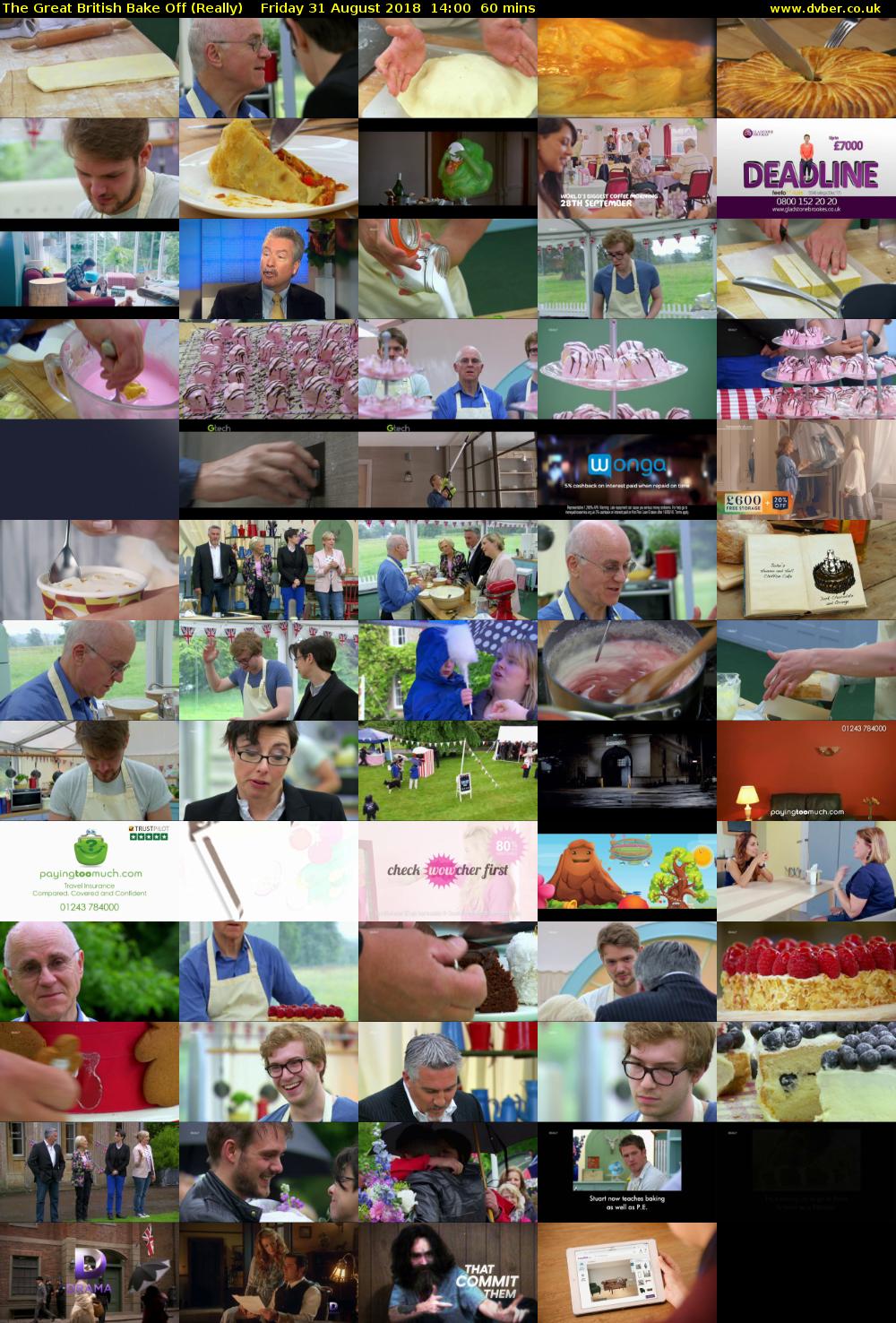 The Great British Bake Off (Really) Friday 31 August 2018 14:00 - 15:00