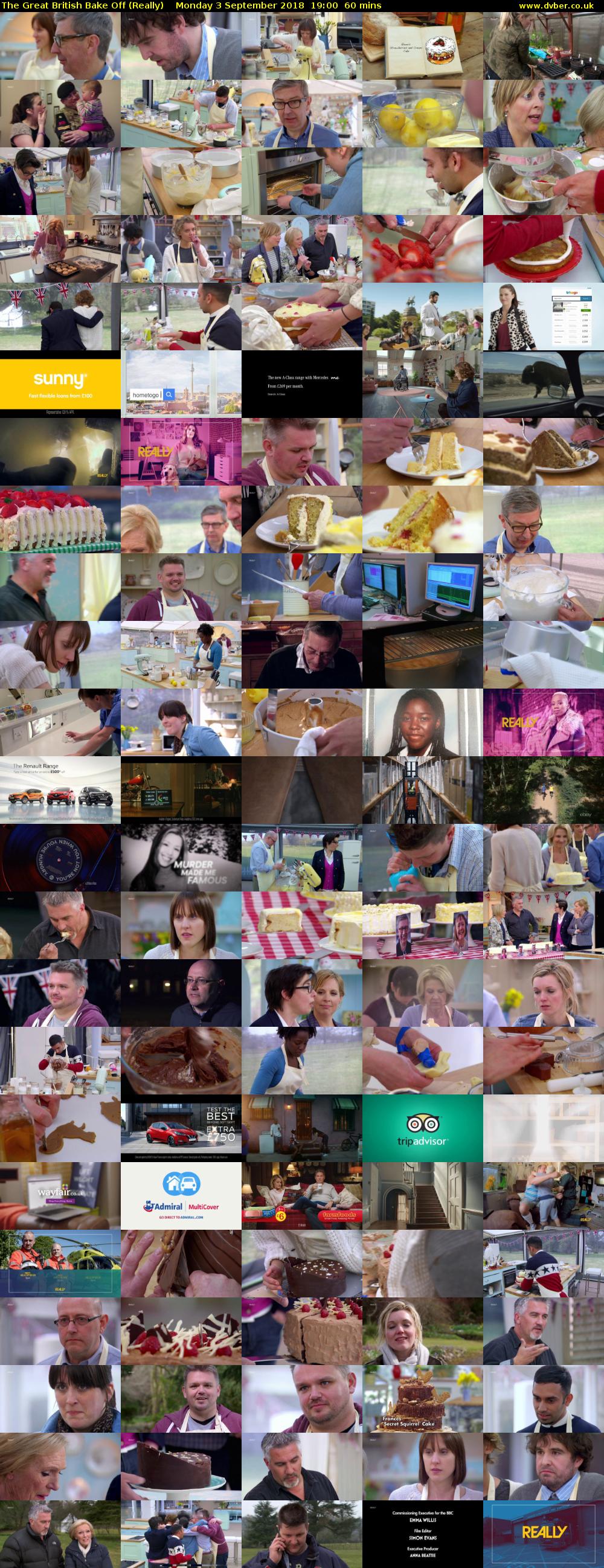 The Great British Bake Off (Really) Monday 3 September 2018 19:00 - 20:00