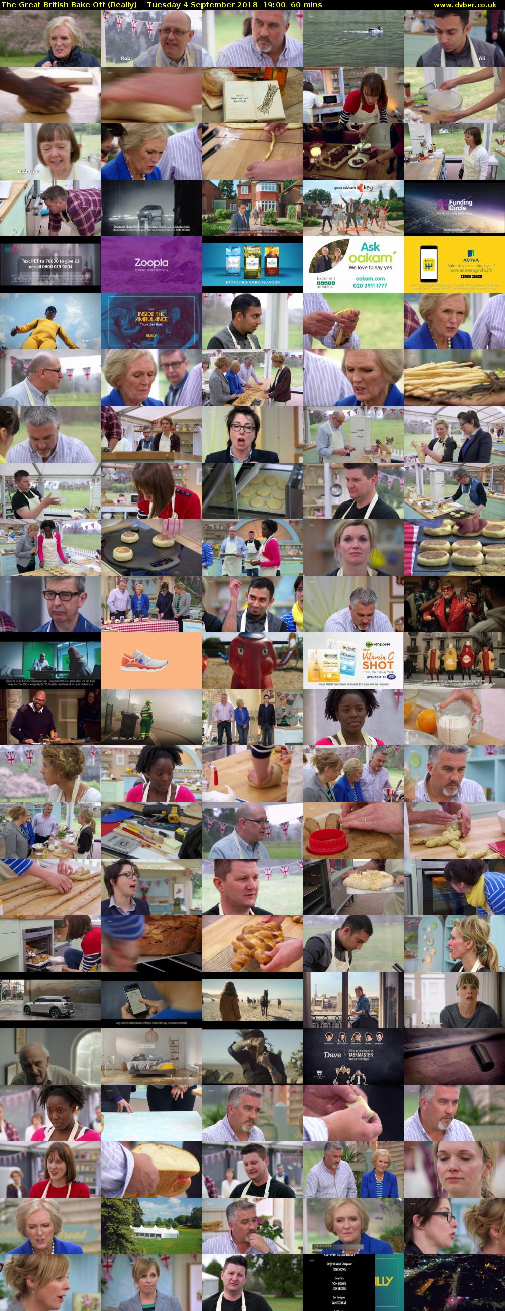 The Great British Bake Off (Really) Tuesday 4 September 2018 19:00 - 20:00