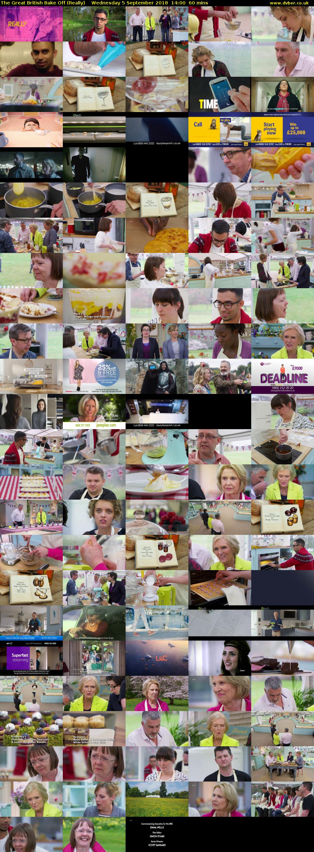 The Great British Bake Off (Really) Wednesday 5 September 2018 14:00 - 15:00