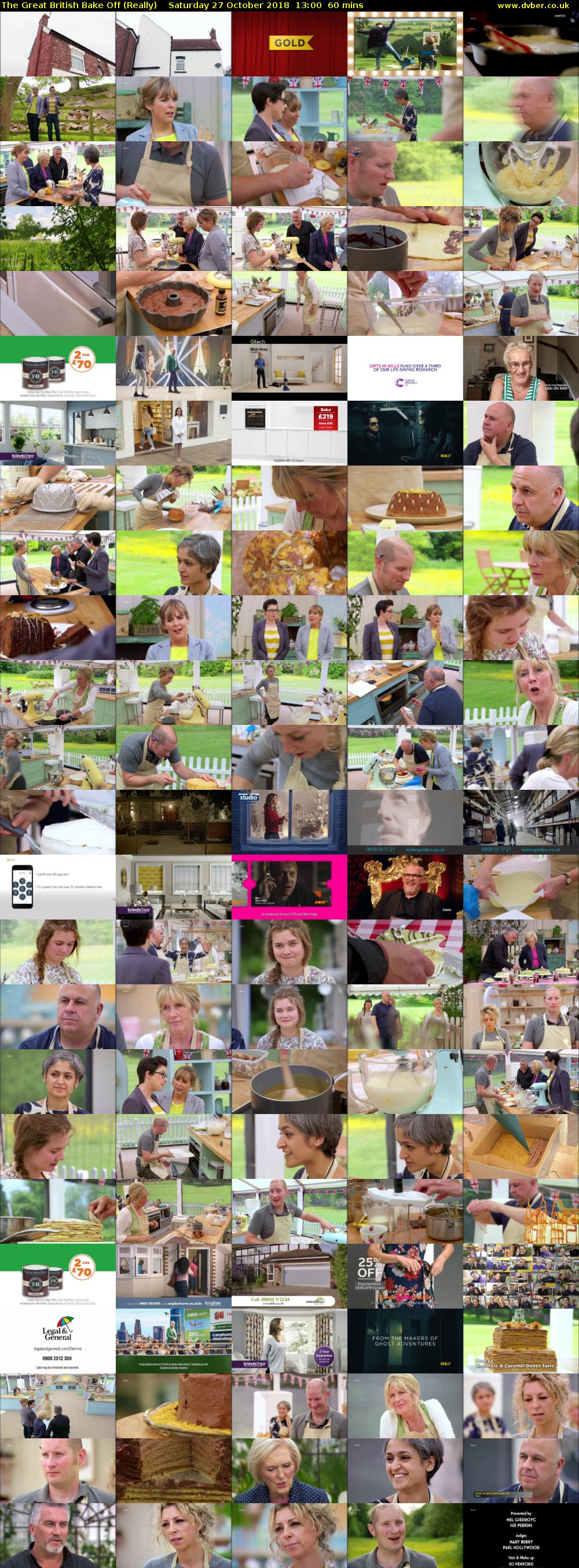 The Great British Bake Off (Really) Saturday 27 October 2018 13:00 - 14:00