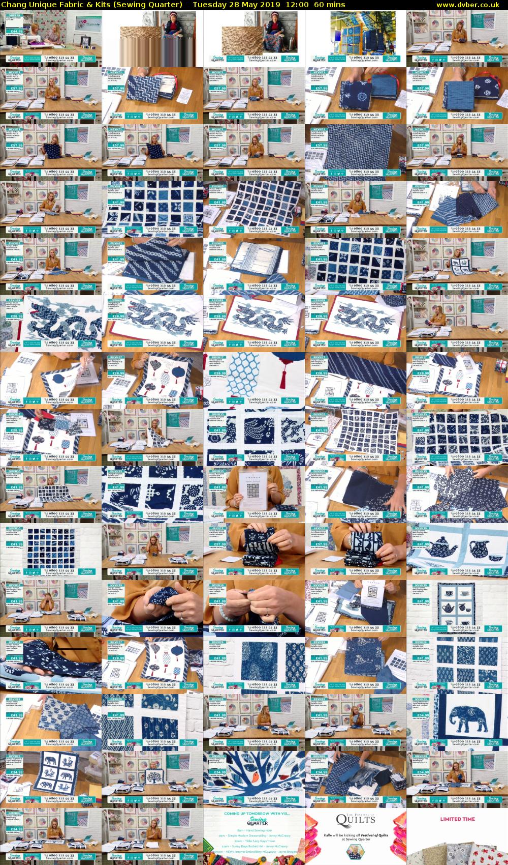 Chang Unique Fabric & Kits (Sewing Quarter) Tuesday 28 May 2019 12:00 - 13:00