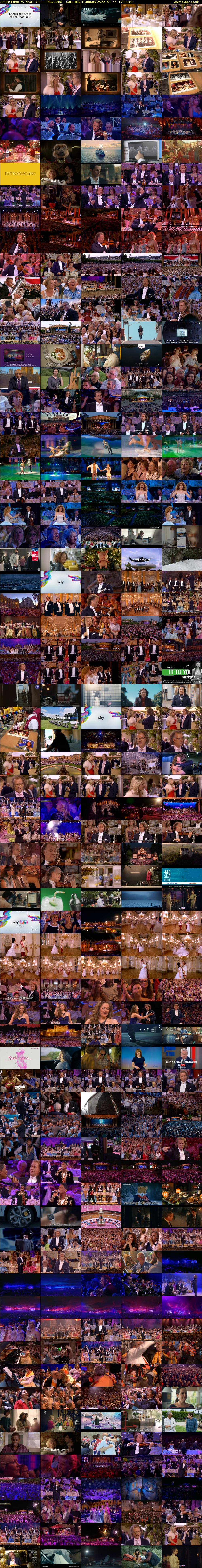 Andre Rieu: 70 Years Young (Sky Arts) Saturday 1 January 2022 01:55 - 04:45