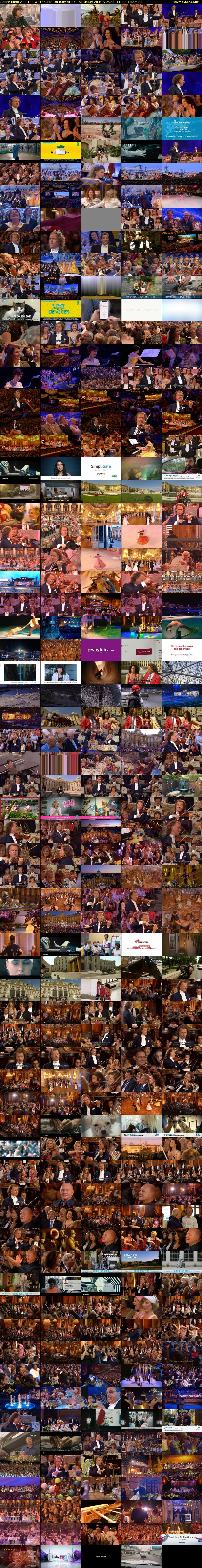 Andre Rieu: And The Waltz Goes On (Sky Arts) Saturday 28 May 2022 11:00 - 14:00