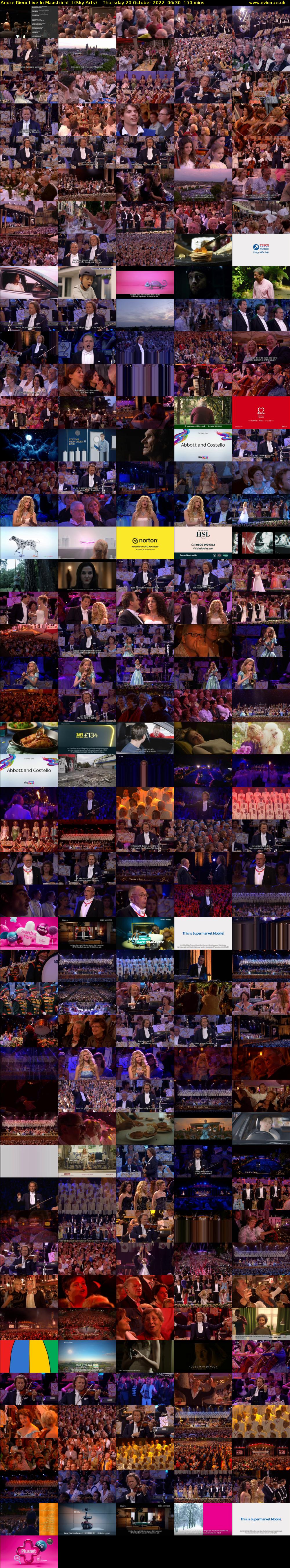 Andre Rieu: Live In Maastricht II (Sky Arts) Thursday 20 October 2022 06:30 - 09:00