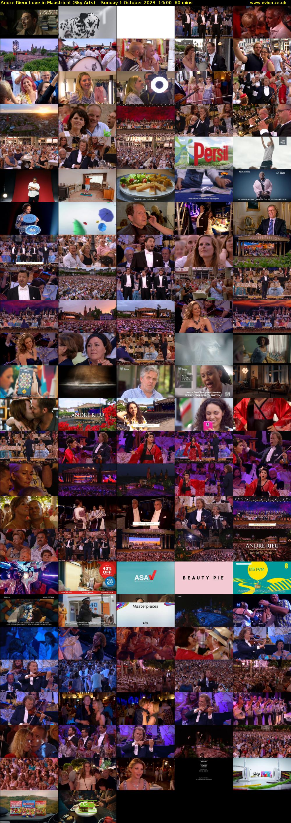 Andre Rieu: Love in Maastricht (Sky Arts) Sunday 1 October 2023 14:00 - 15:00