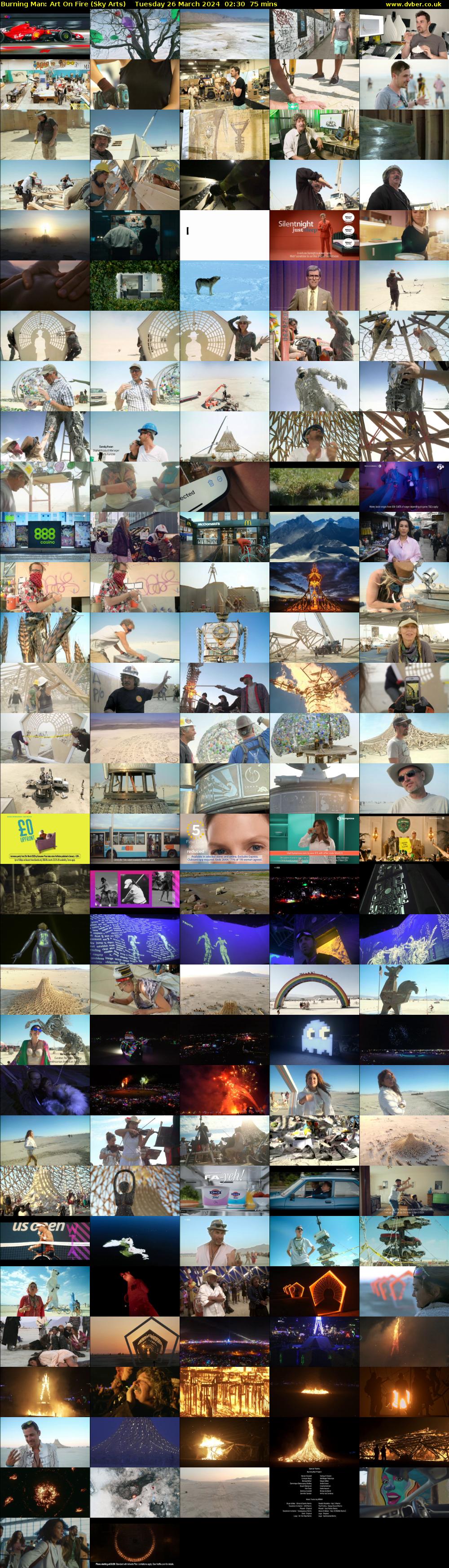 Burning Man: Art On Fire (Sky Arts) Tuesday 26 March 2024 02:30 - 03:45