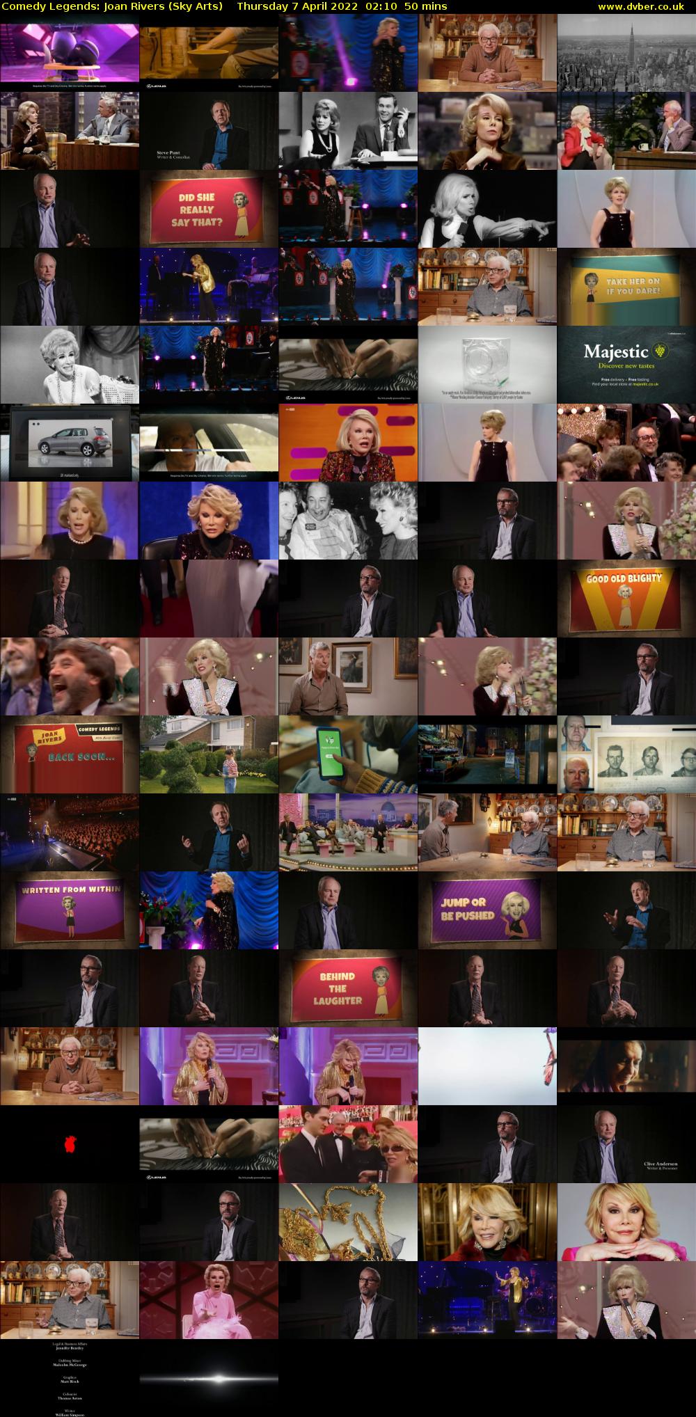 Comedy Legends: Joan Rivers (Sky Arts) Thursday 7 April 2022 02:10 - 03:00