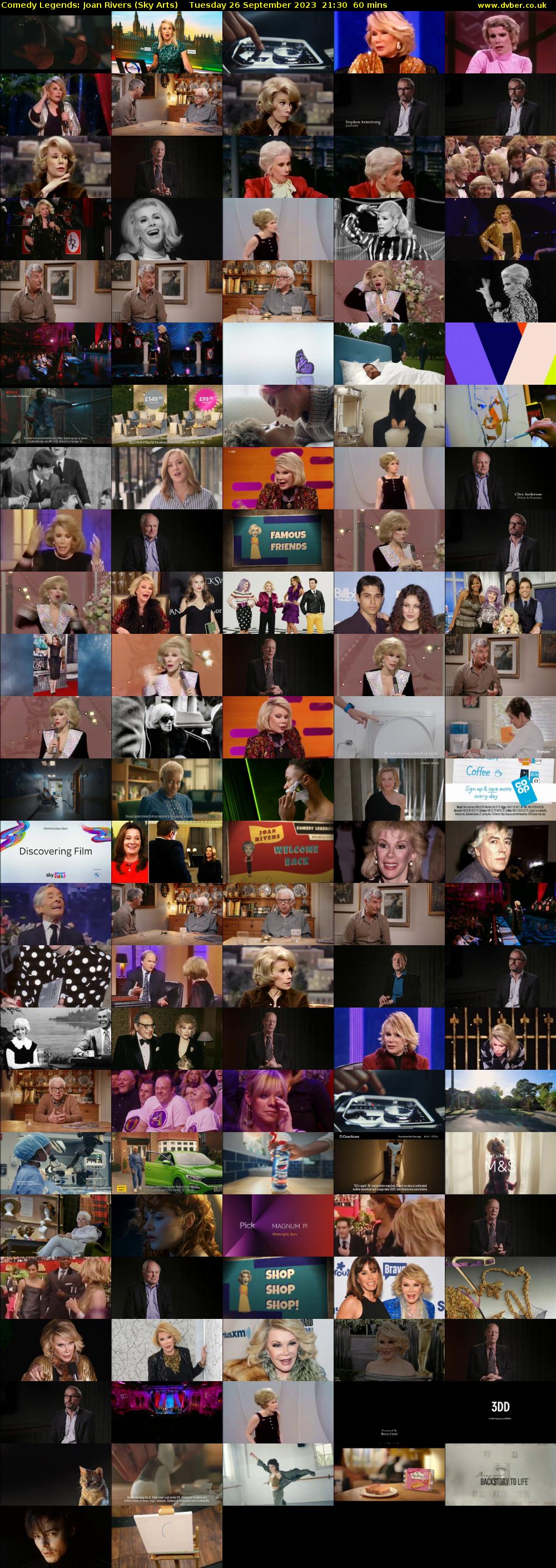 Comedy Legends: Joan Rivers (Sky Arts) Tuesday 26 September 2023 21:30 - 22:30