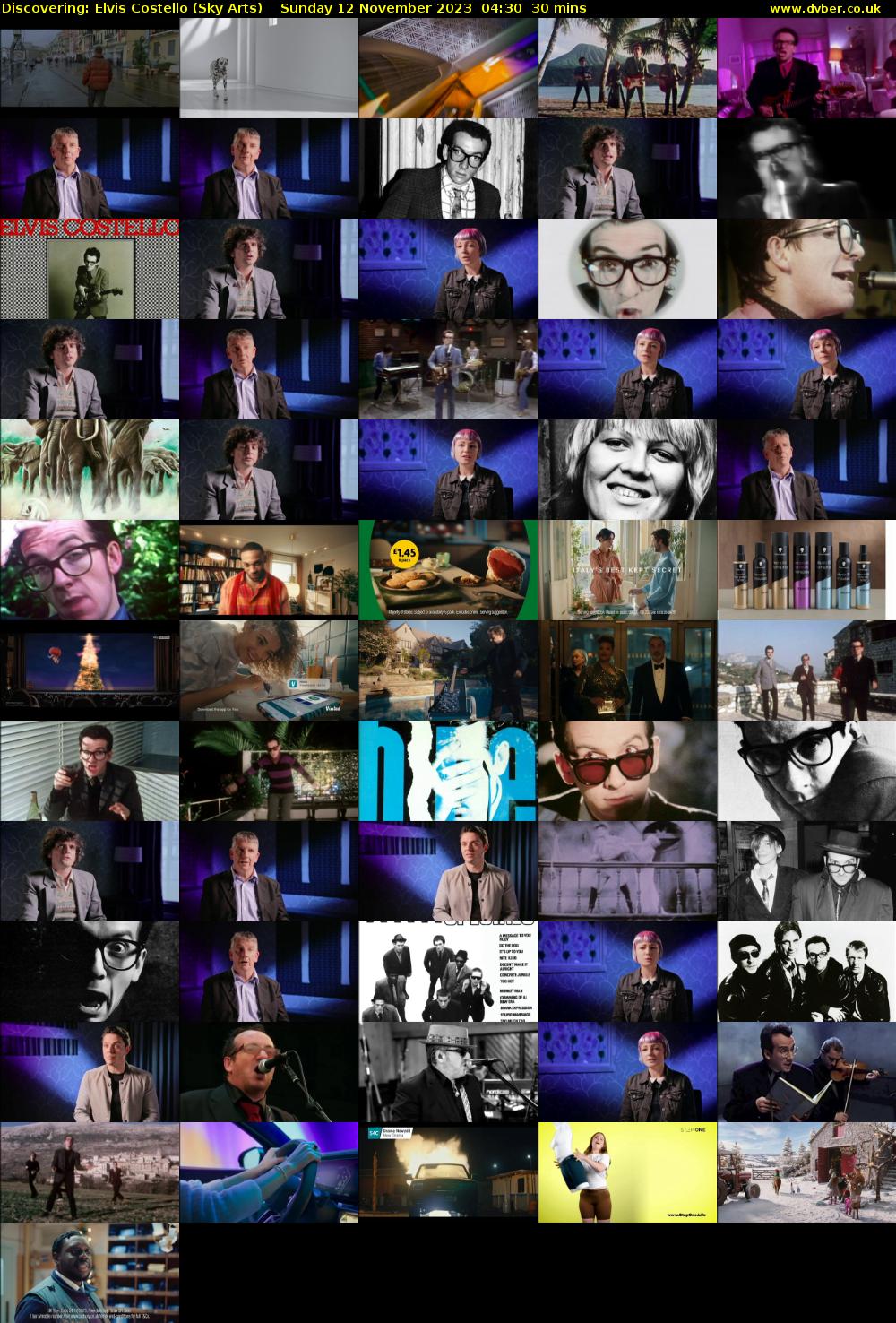 Discovering: Elvis Costello (Sky Arts) Sunday 12 November 2023 04:30 - 05:00