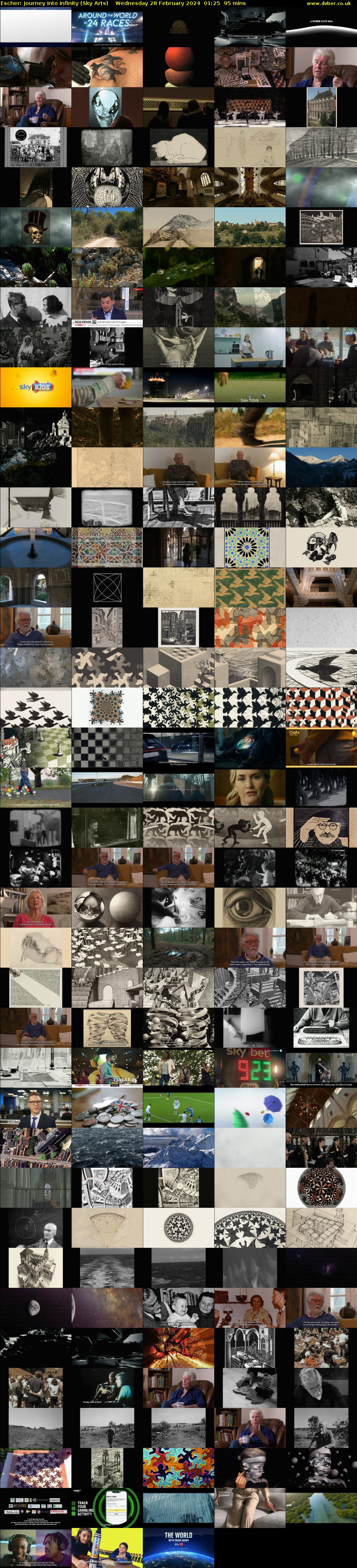 Escher: Journey Into Infinity (Sky Arts) Wednesday 28 February 2024 01:25 - 03:00