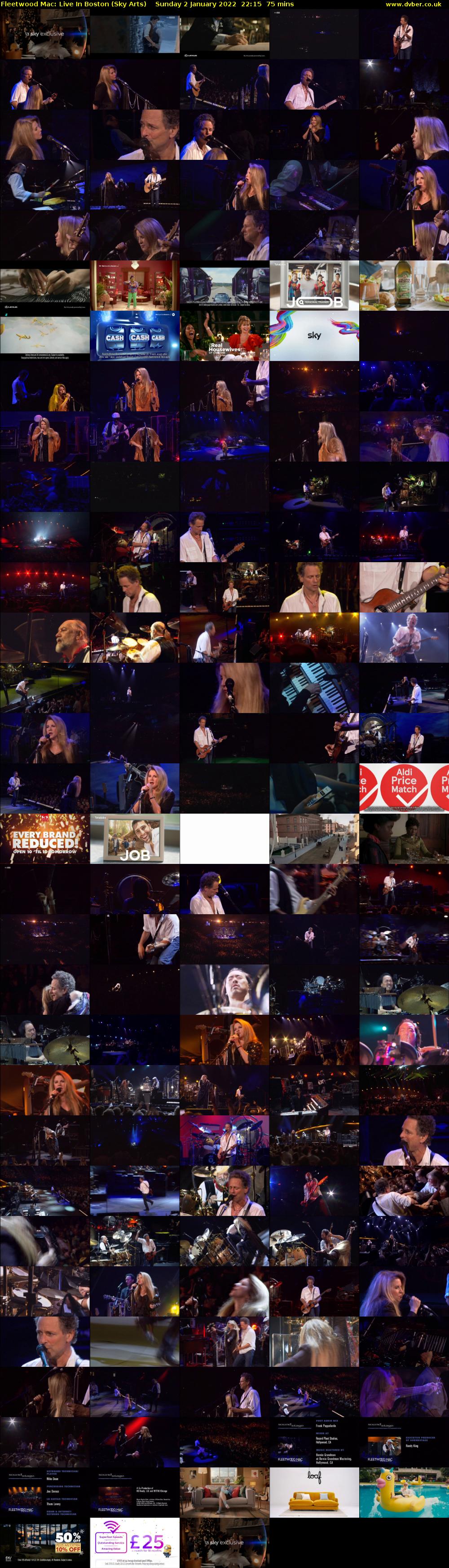 Fleetwood Mac: Live In Boston (Sky Arts) Sunday 2 January 2022 22:15 - 23:30