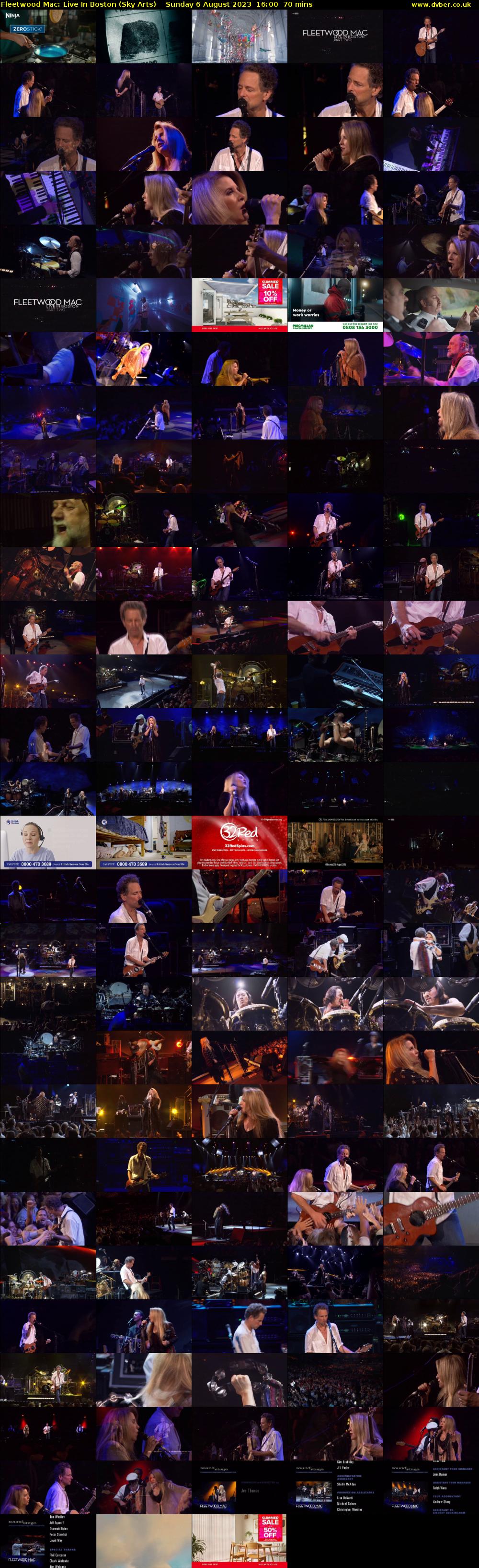 Fleetwood Mac: Live In Boston (Sky Arts) Sunday 6 August 2023 16:00 - 17:10