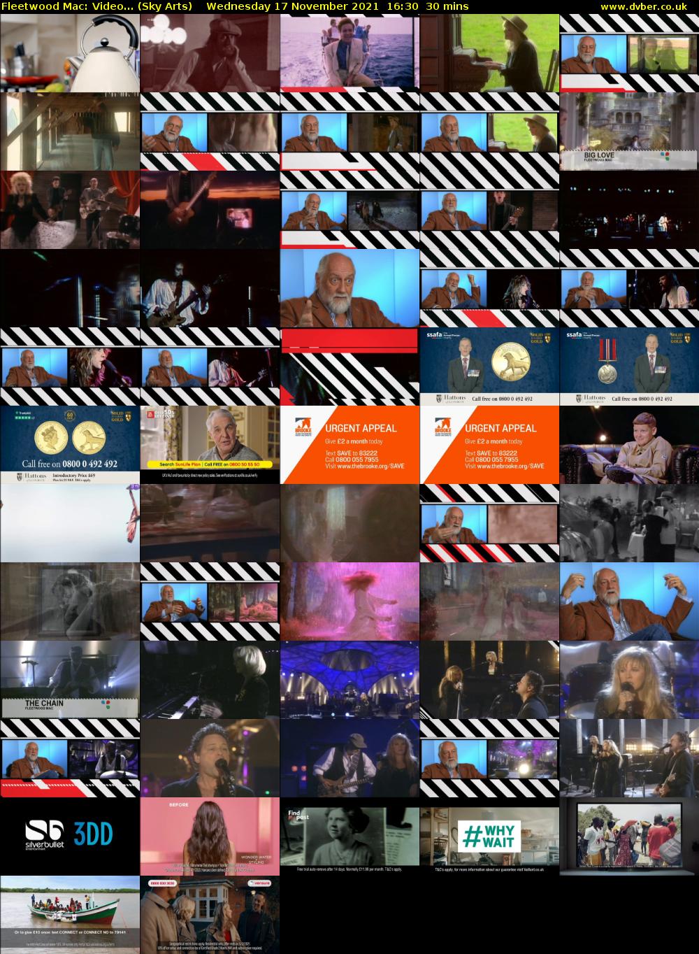 Fleetwood Mac: Video... (Sky Arts) Wednesday 17 November 2021 16:30 - 17:00