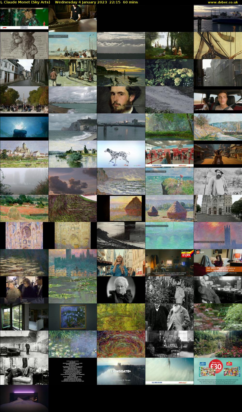 I, Claude Monet (Sky Arts) Wednesday 4 January 2023 22:15 - 23:15