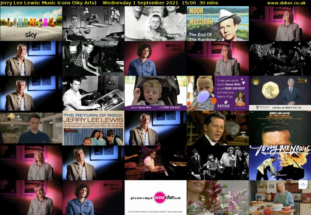 Jerry Lee Lewis: Music Icons (Sky Arts) Wednesday 1 September 2021 16:00 - 16:30
