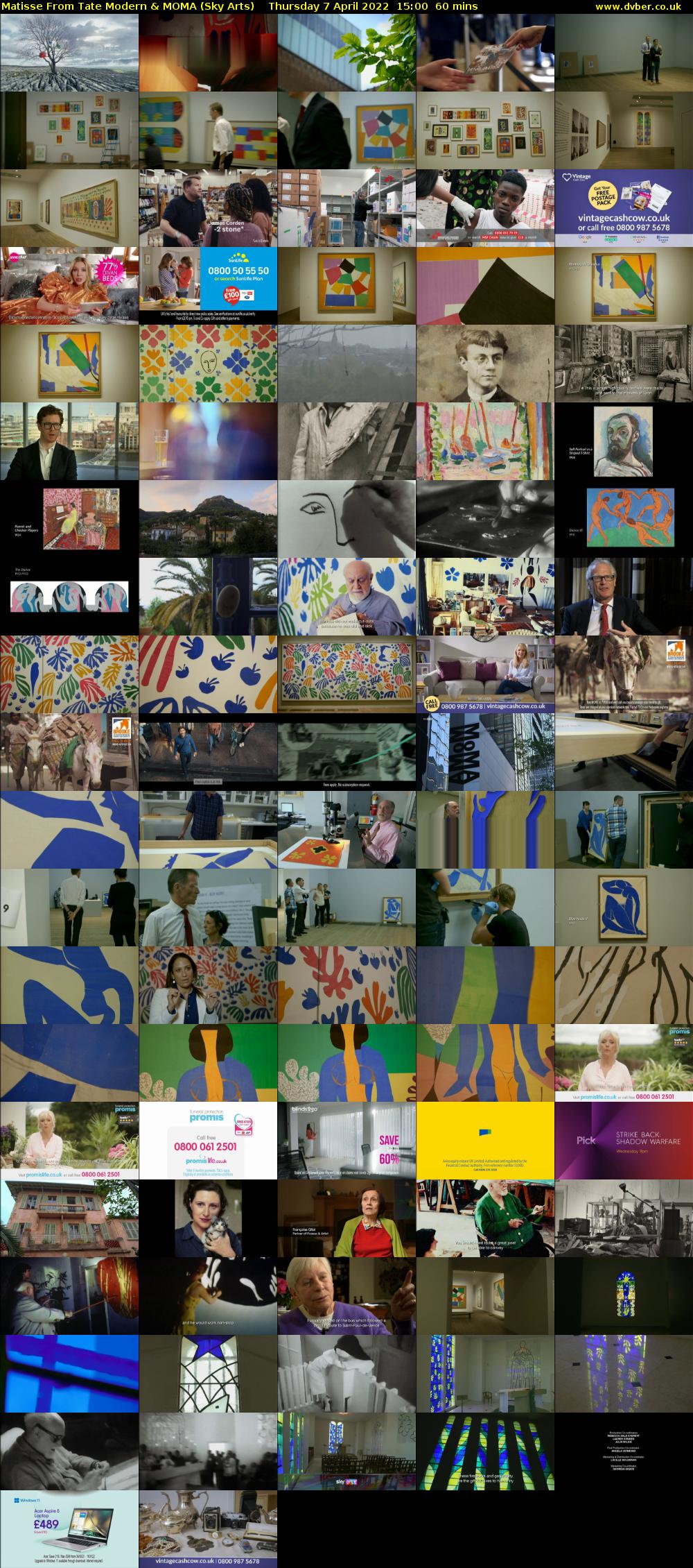 Matisse From Tate Modern & MoMa (Sky Arts) Thursday 7 April 2022 15:00 - 16:00