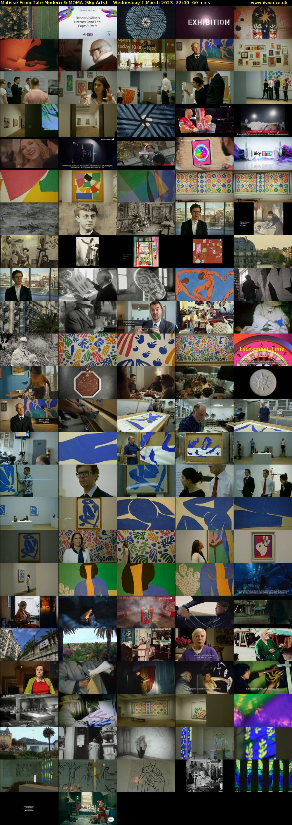 Matisse From Tate Modern & MoMa (Sky Arts) Wednesday 1 March 2023 22:00 - 23:00