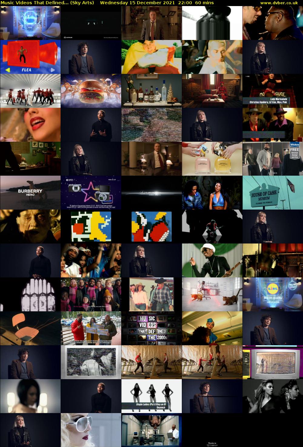 Music Videos That Defined... (Sky Arts) Wednesday 15 December 2021 22:00 - 23:00