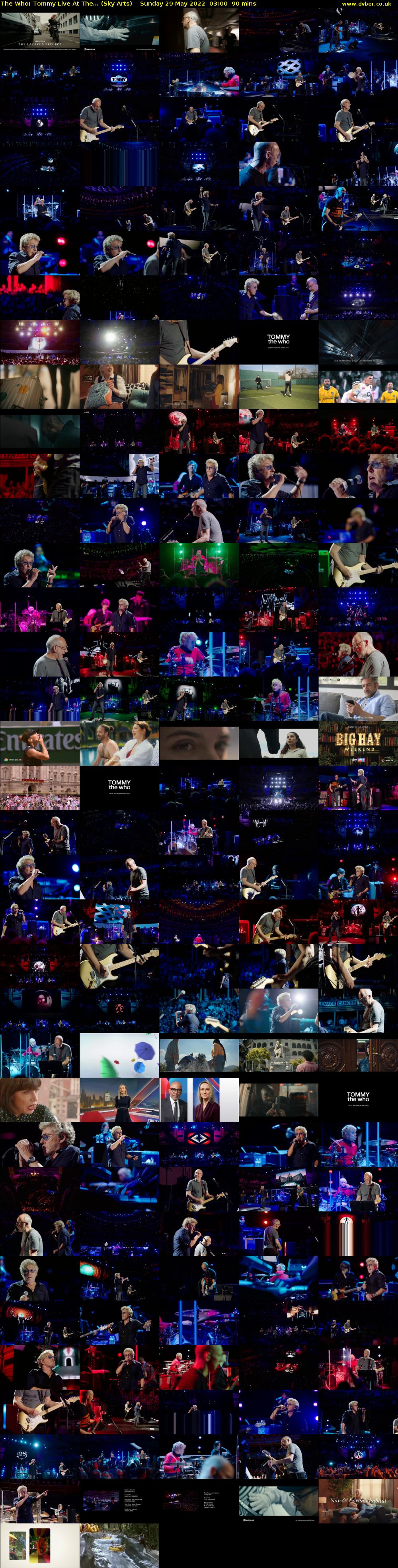 The Who: Tommy Live At The... (Sky Arts) Sunday 29 May 2022 03:00 - 04:30