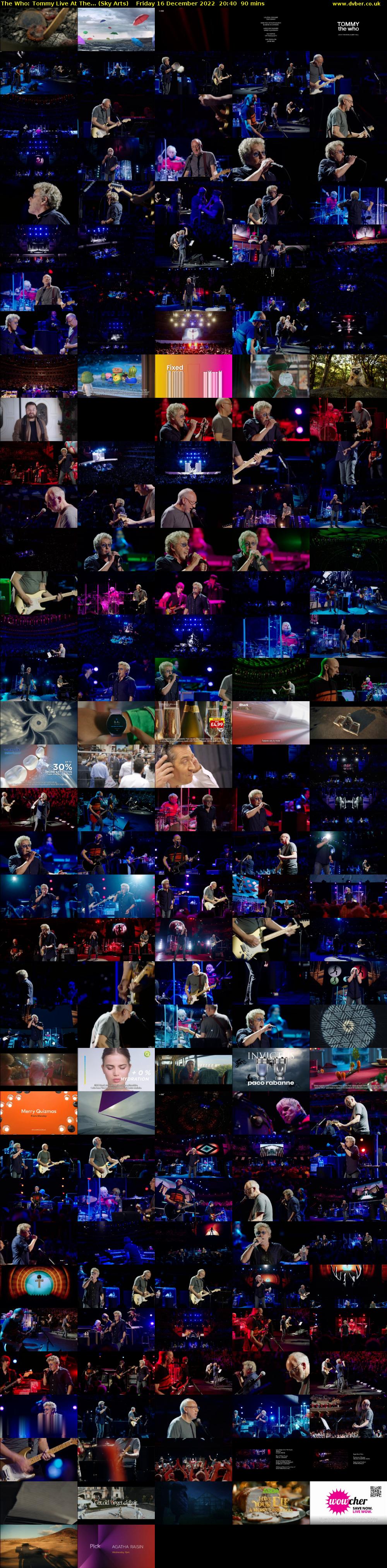 The Who: Tommy Live At The... (Sky Arts) Friday 16 December 2022 20:40 - 22:10