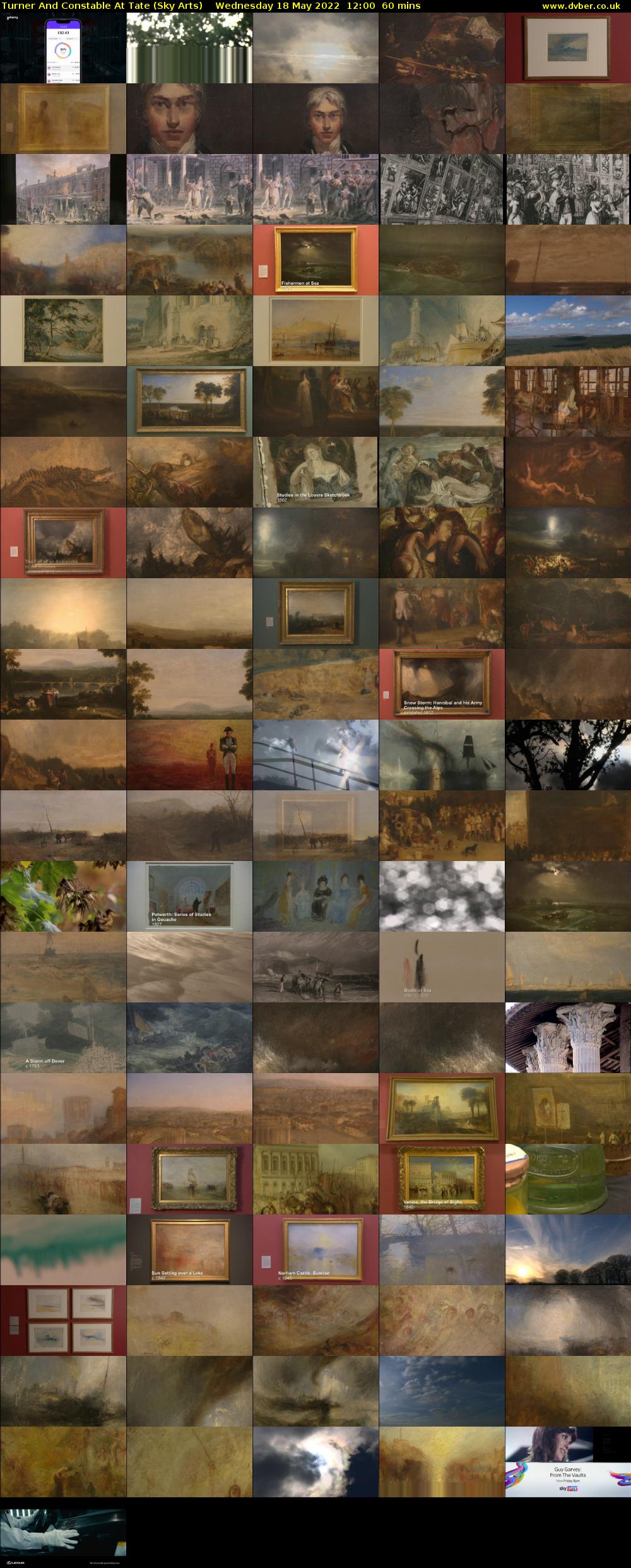 Turner And Constable At Tate (Sky Arts) Wednesday 18 May 2022 12:00 - 13:00