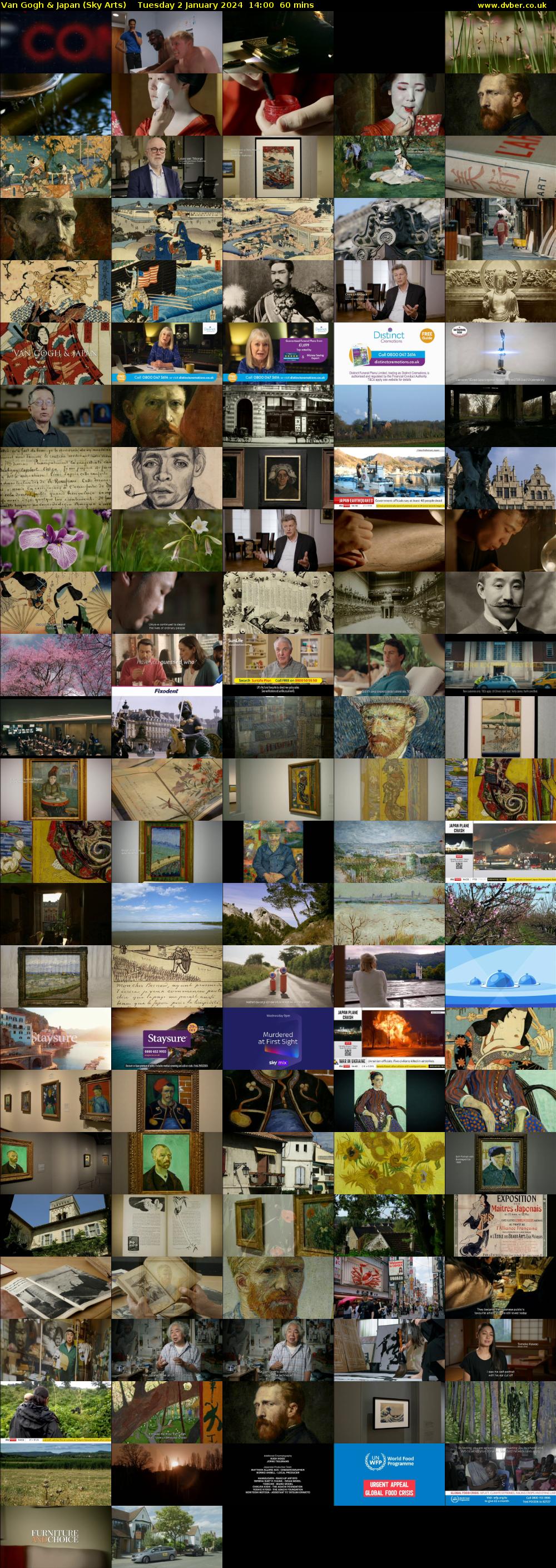 Van Gogh & Japan (Sky Arts) Tuesday 2 January 2024 14:00 - 15:00