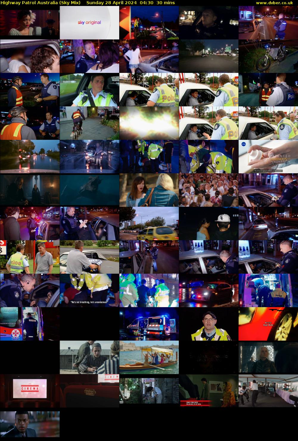 Highway Patrol Australia (Sky Mix) Sunday 28 April 2024 04:30 - 05:00