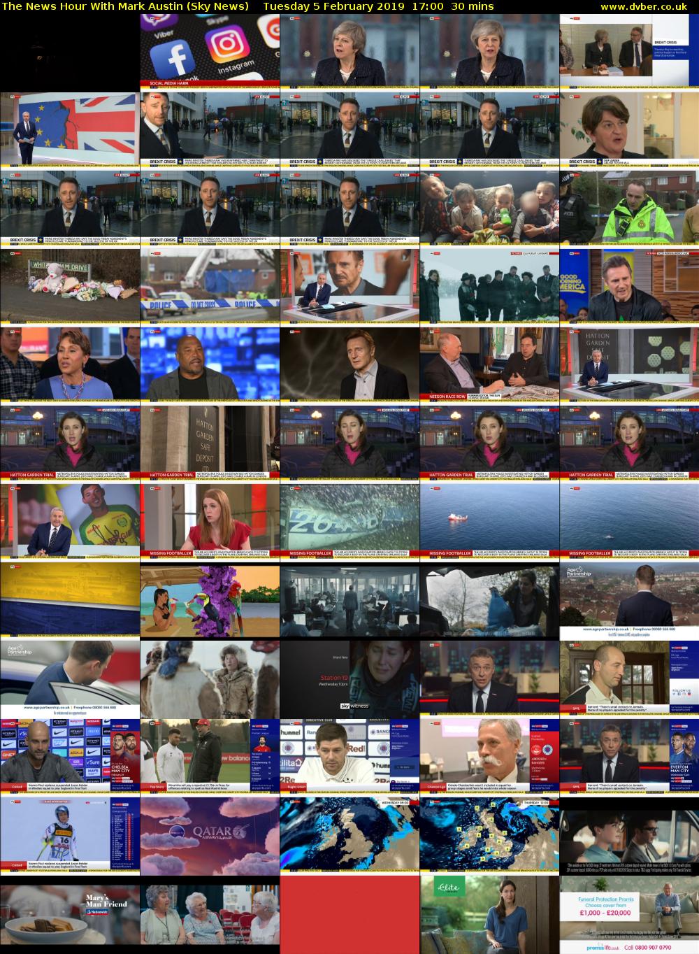 The News Hour With Mark Austin (Sky News) Tuesday 5 February 2019 17:00 - 17:30