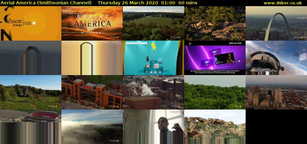 Aerial America (Smithsonian Channel) Thursday 26 March 2020 01:00 - 02:00