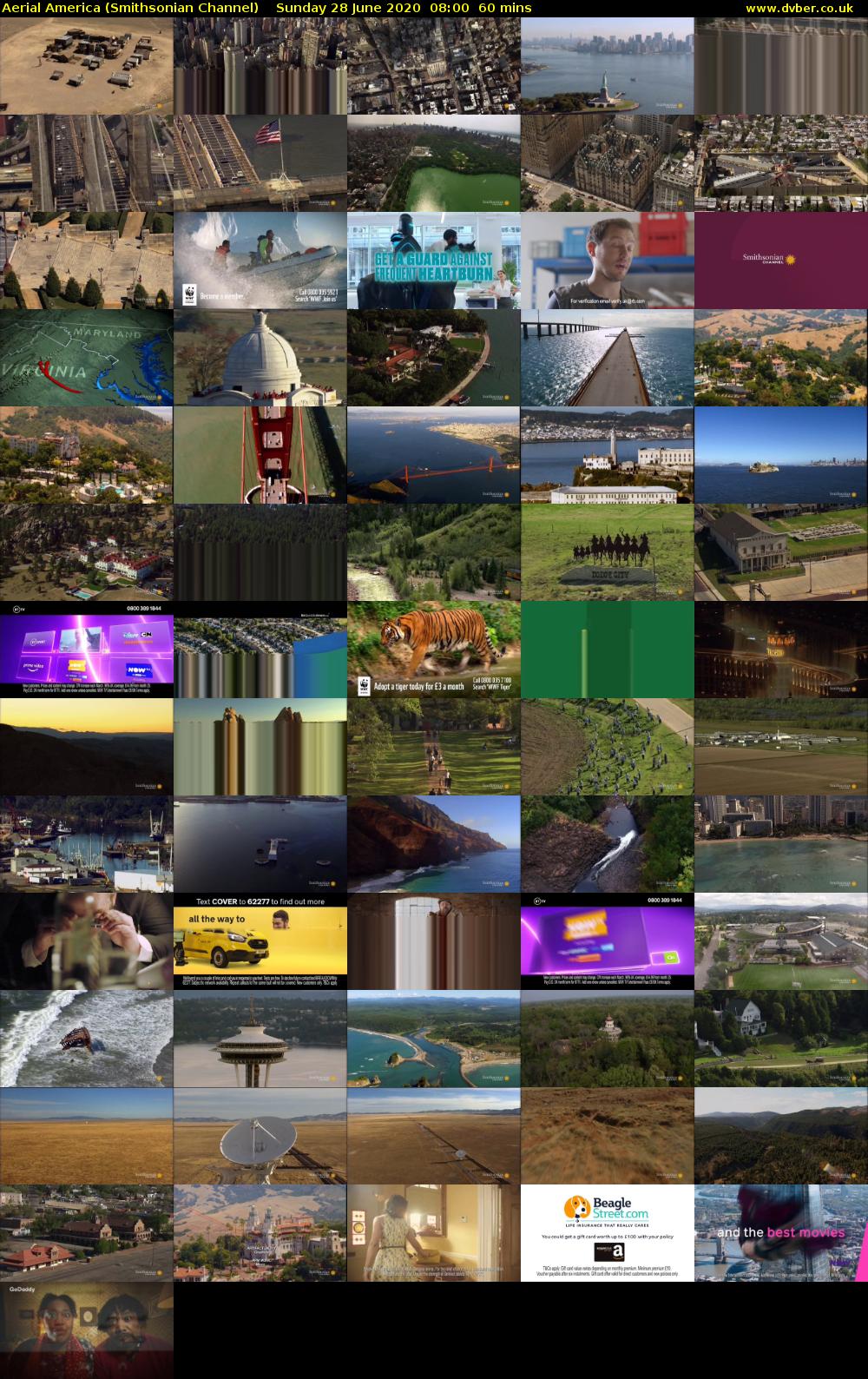 Aerial America (Smithsonian Channel) Sunday 28 June 2020 08:00 - 09:00