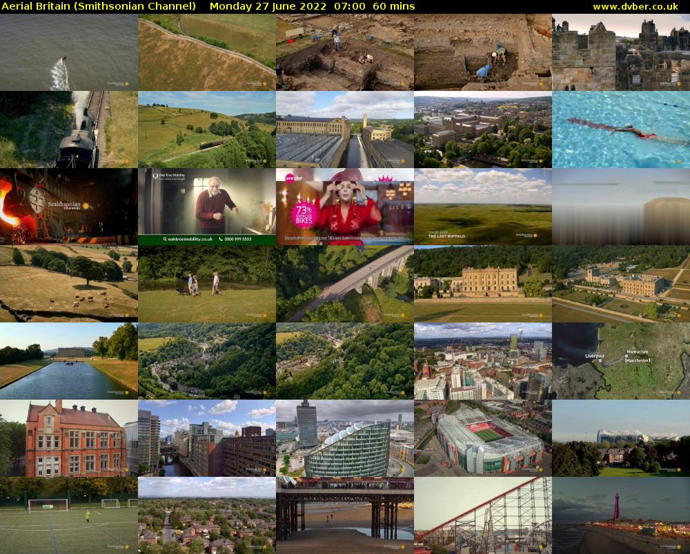 Aerial Britain (Smithsonian Channel) Monday 27 June 2022 07:00 - 08:00