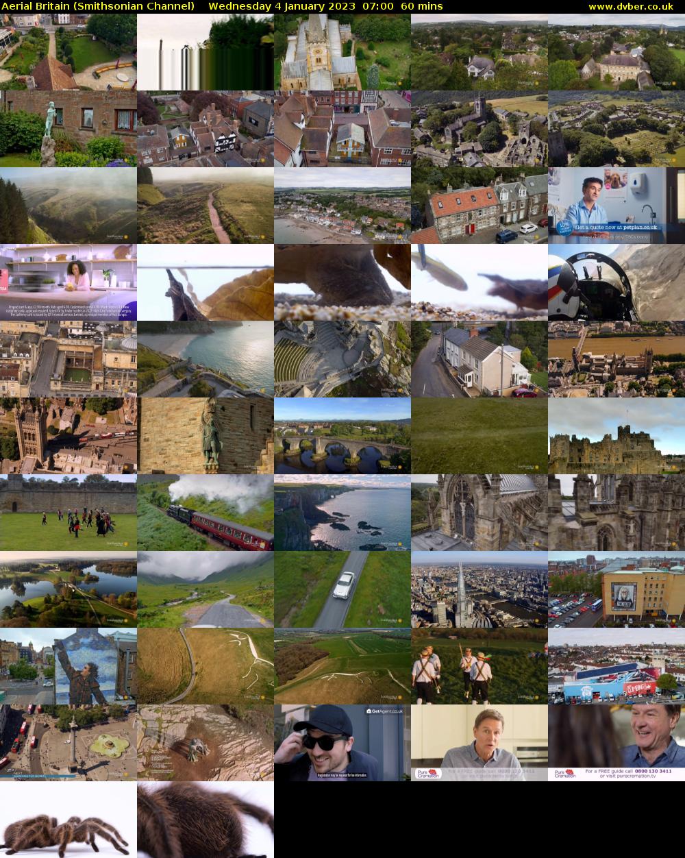 Aerial Britain (Smithsonian Channel) Wednesday 4 January 2023 07:00 - 08:00