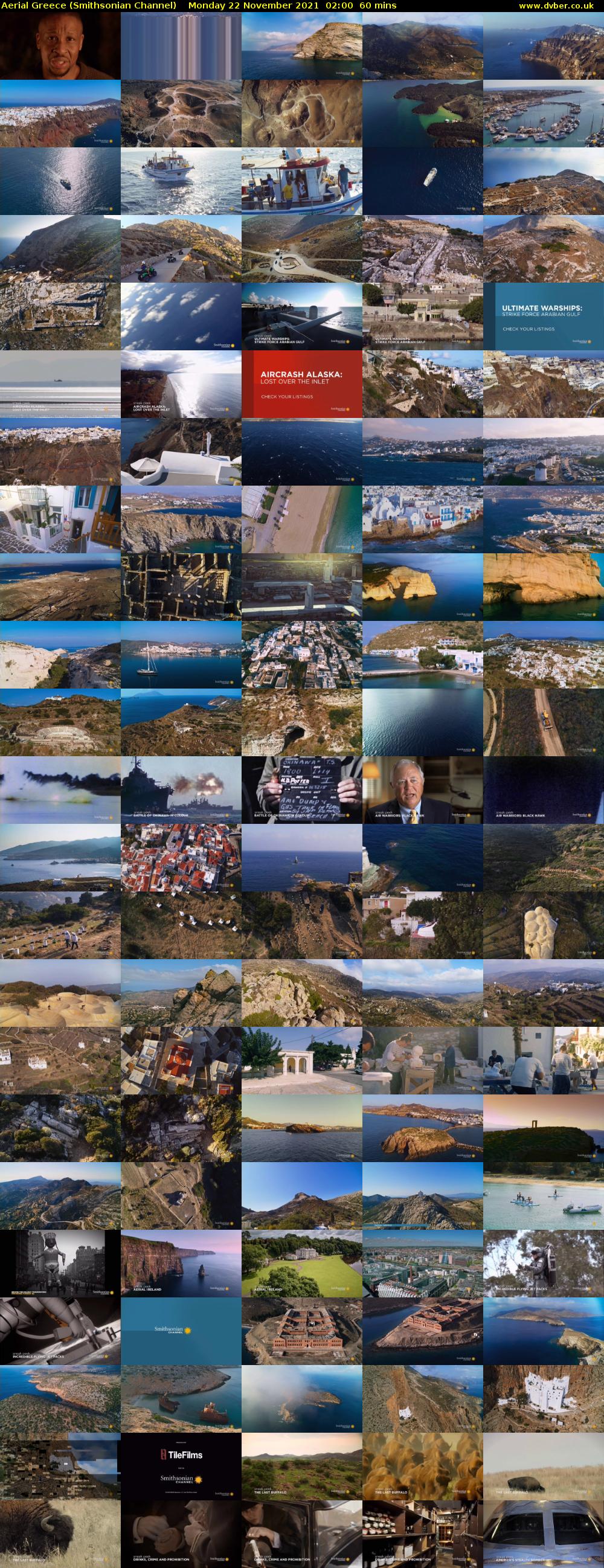 Aerial Greece (Smithsonian Channel) Monday 22 November 2021 02:00 - 03:00