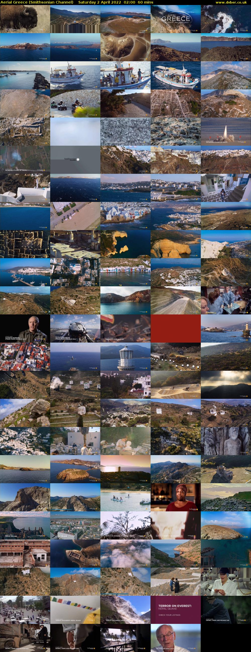 Aerial Greece (Smithsonian Channel) Saturday 2 April 2022 02:00 - 03:00