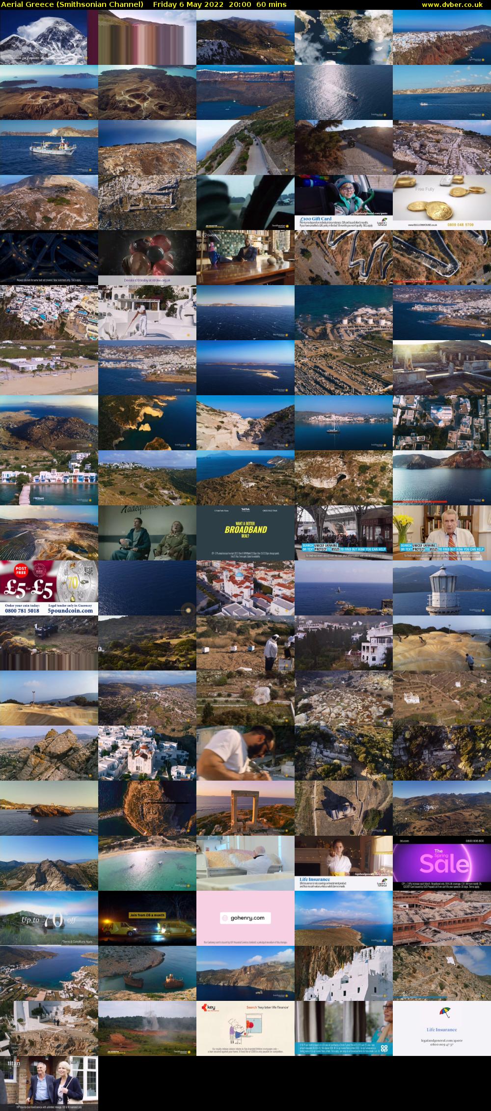 Aerial Greece (Smithsonian Channel) Friday 6 May 2022 20:00 - 21:00